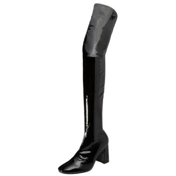 Over the Knee Patent Leather Boots - Picture 7 of 10